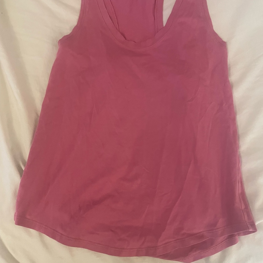 Pink Lululemon tank top